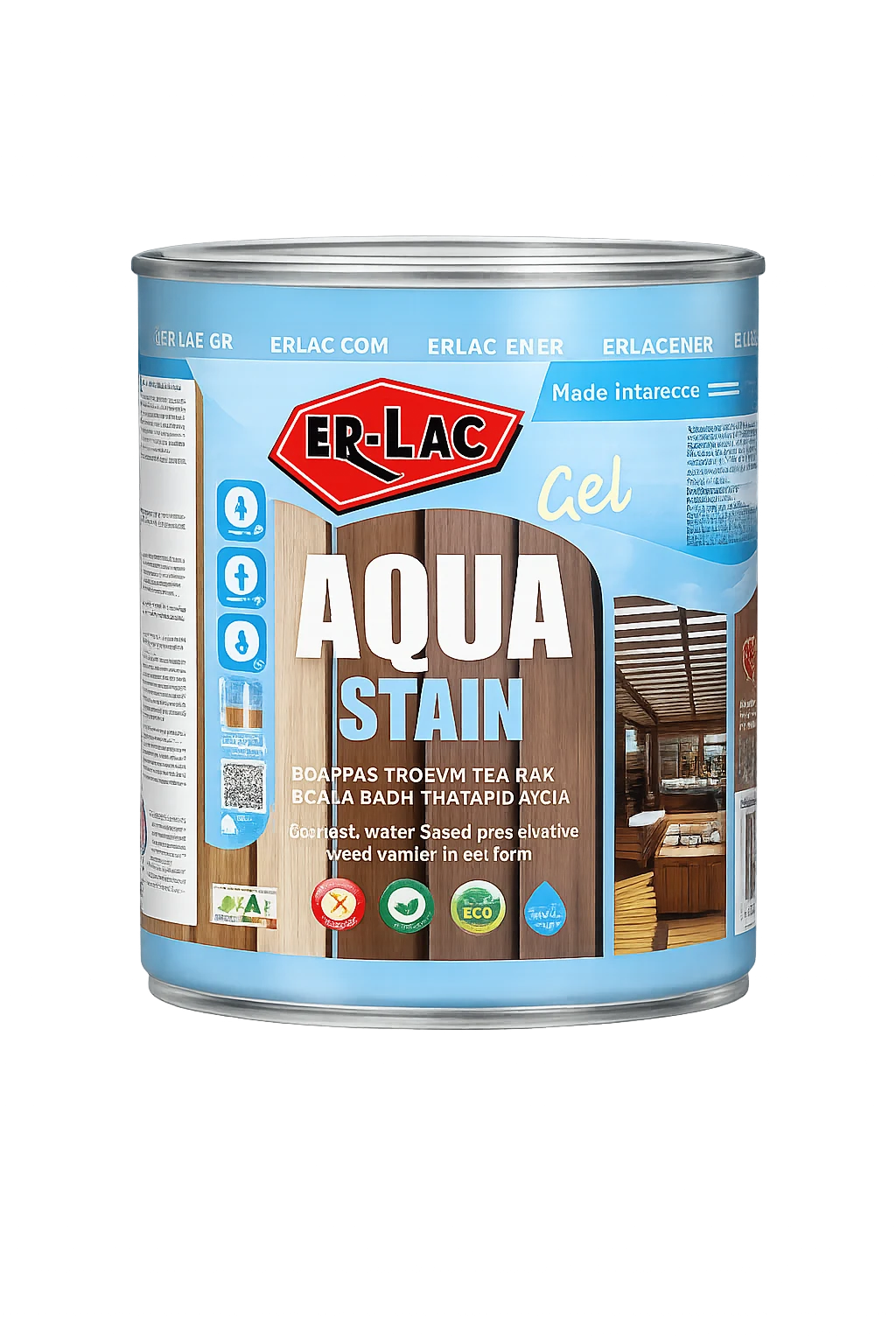 ER-LAC Aqua Stain Gel защитен лак за дърво